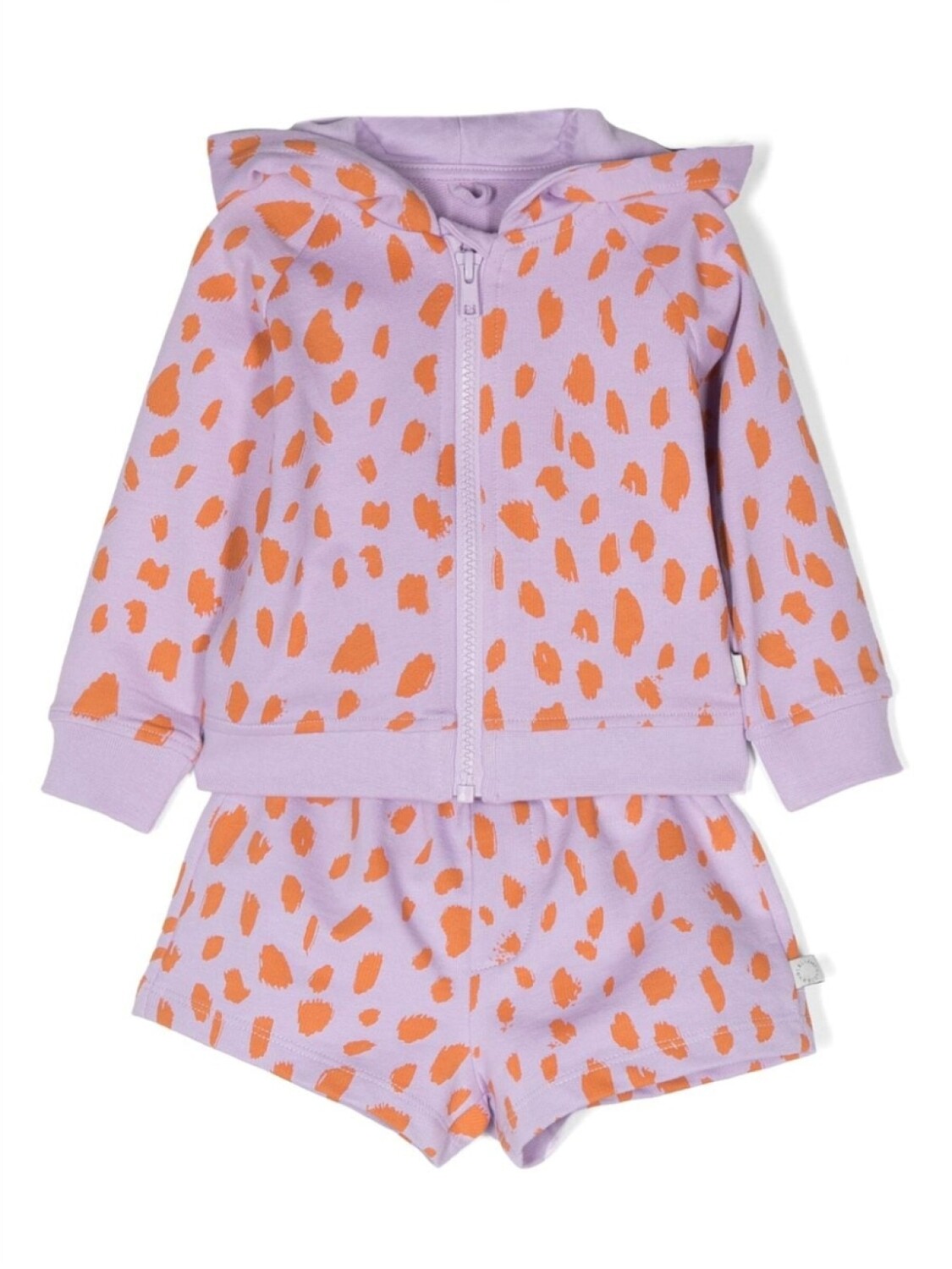 

Stella McCartney Kids спортивный костюм с графичным принтом, фиолетовый