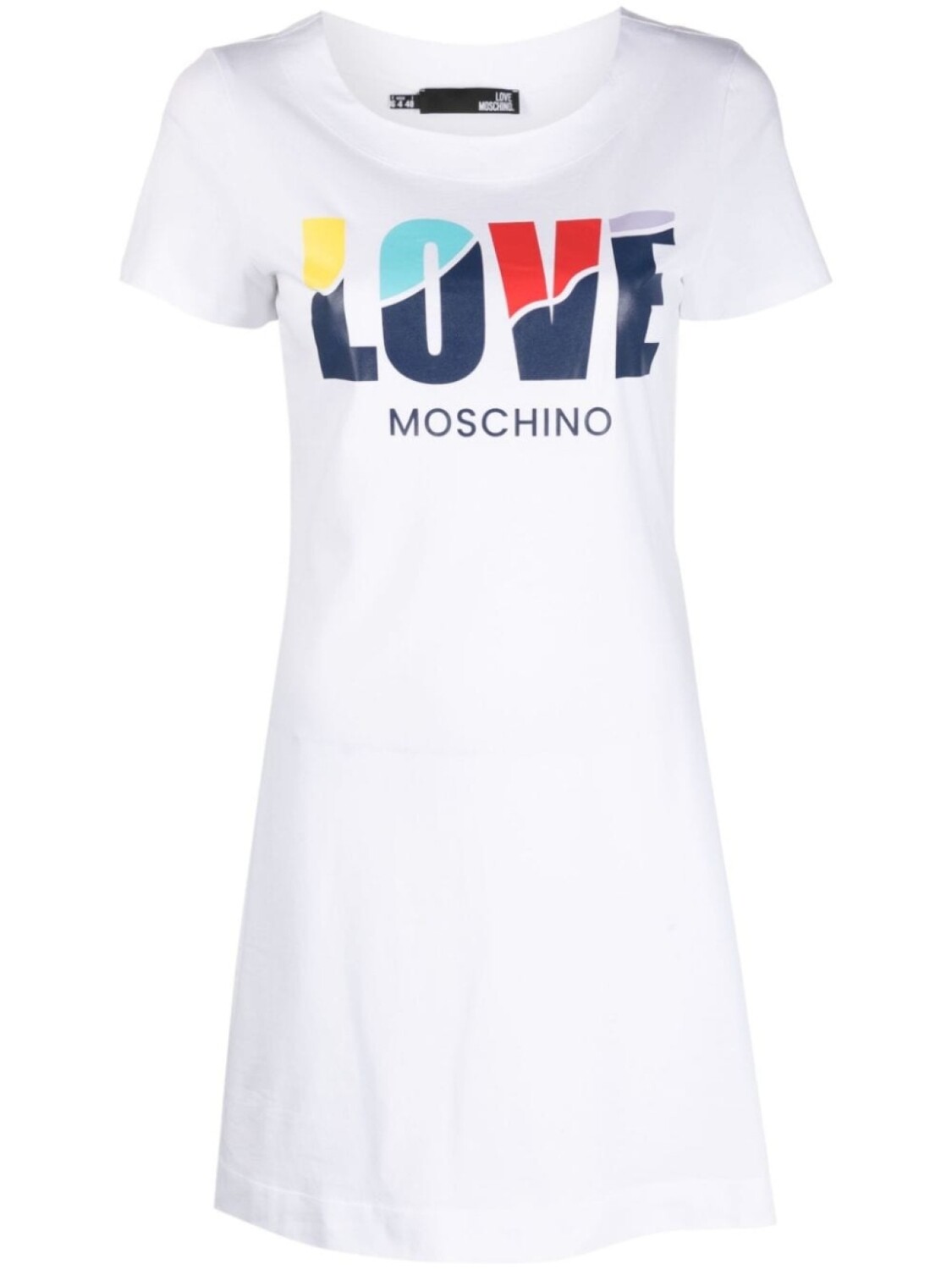 

Love Moschino платье-футболка с логотипом, белый