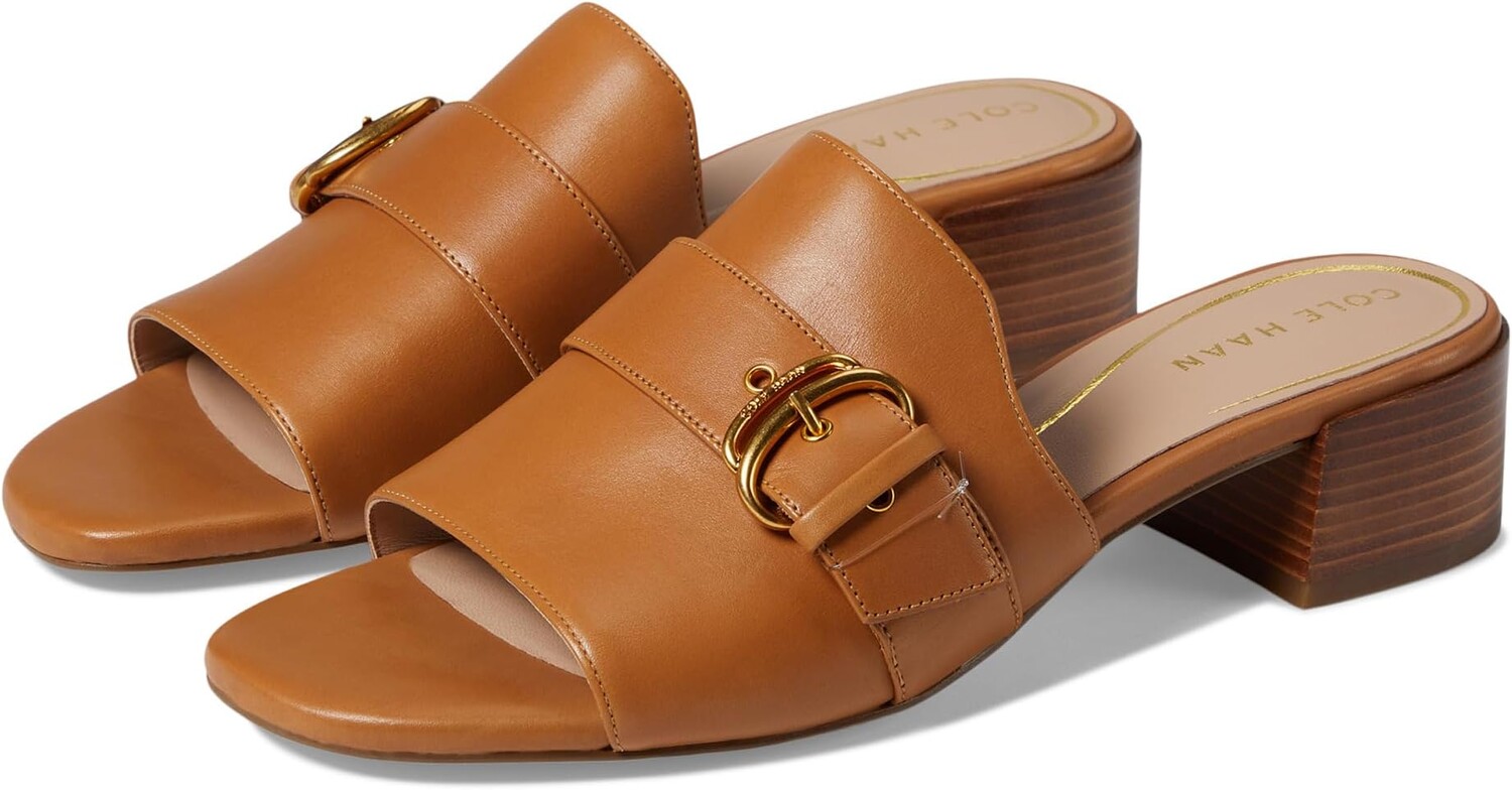 

Сандалии Cole Haan Crosby Slide Sandal, цвет Pecan Leather/Stack