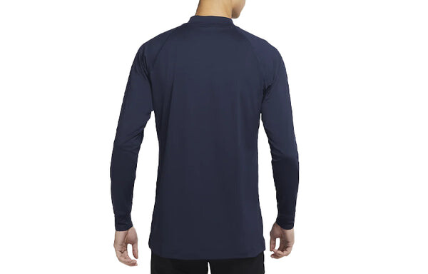 Футболка Nike SS22 Dri-FIT Uv Vapor Golf Sports Stand Collar Long Sleeves Obsidian Color, мультиколор — фото 2