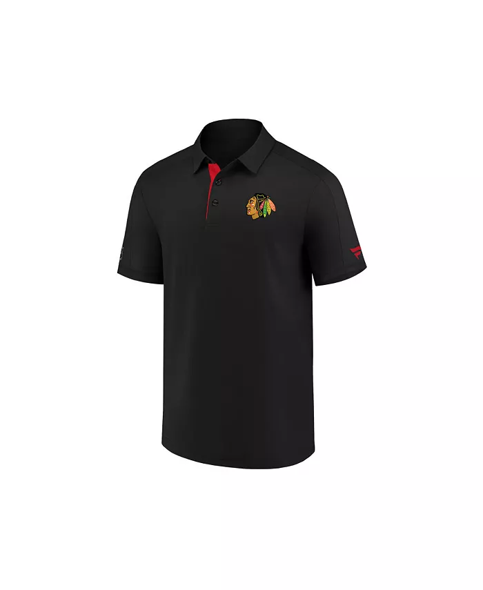 

Мужская футболка-поло Chicago Blackhawks для раздевалки Majestic