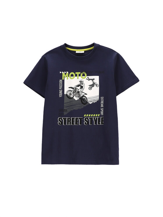 

Футболка обычного кроя WC5143204VBB Coccodrillo, синий