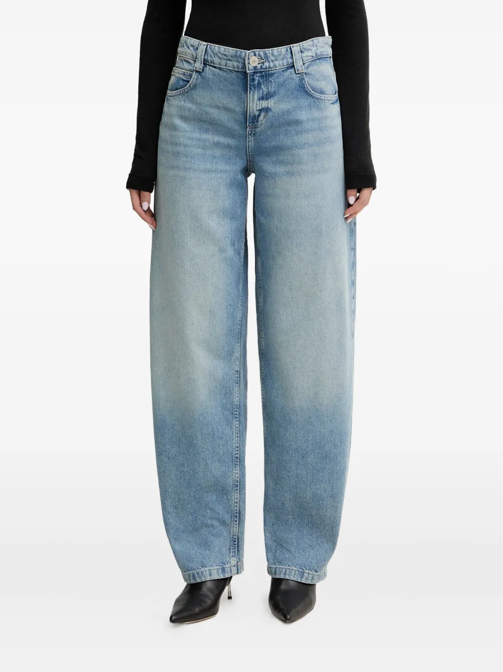 

Джинсы с нашивкой-логотипом Guess Usa, синий