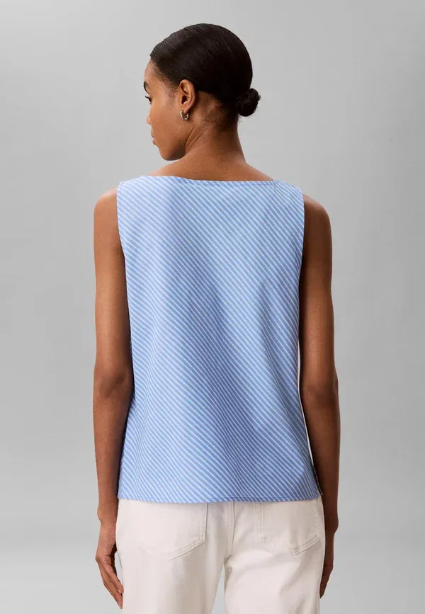 Блуза Calvin Klein Yarndye, цвет марина — фото 3