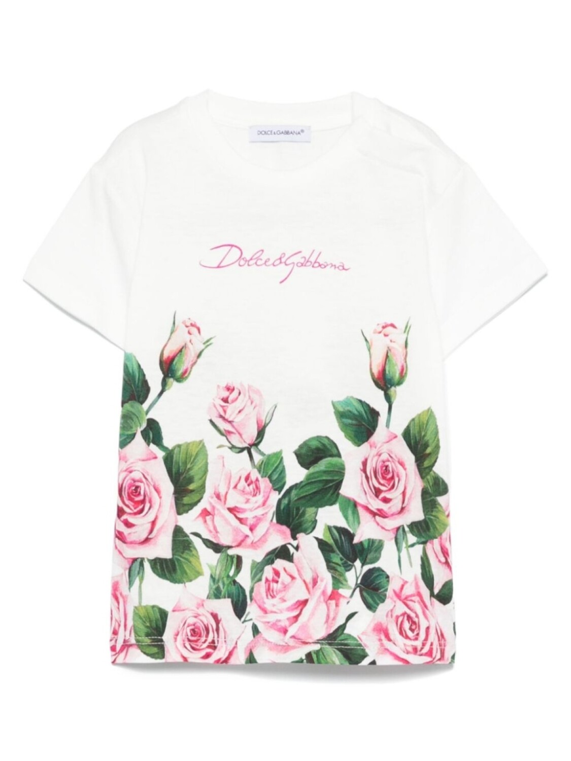 

Футболка с логотипом Dolce & Gabbana Kids, белый