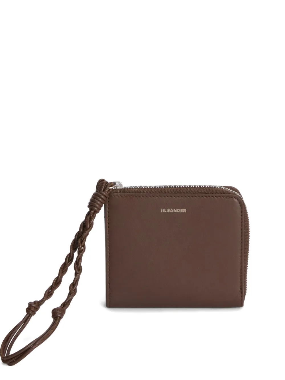 

Кошелек Tangle на молнии с узлом Jil Sander, коричневый