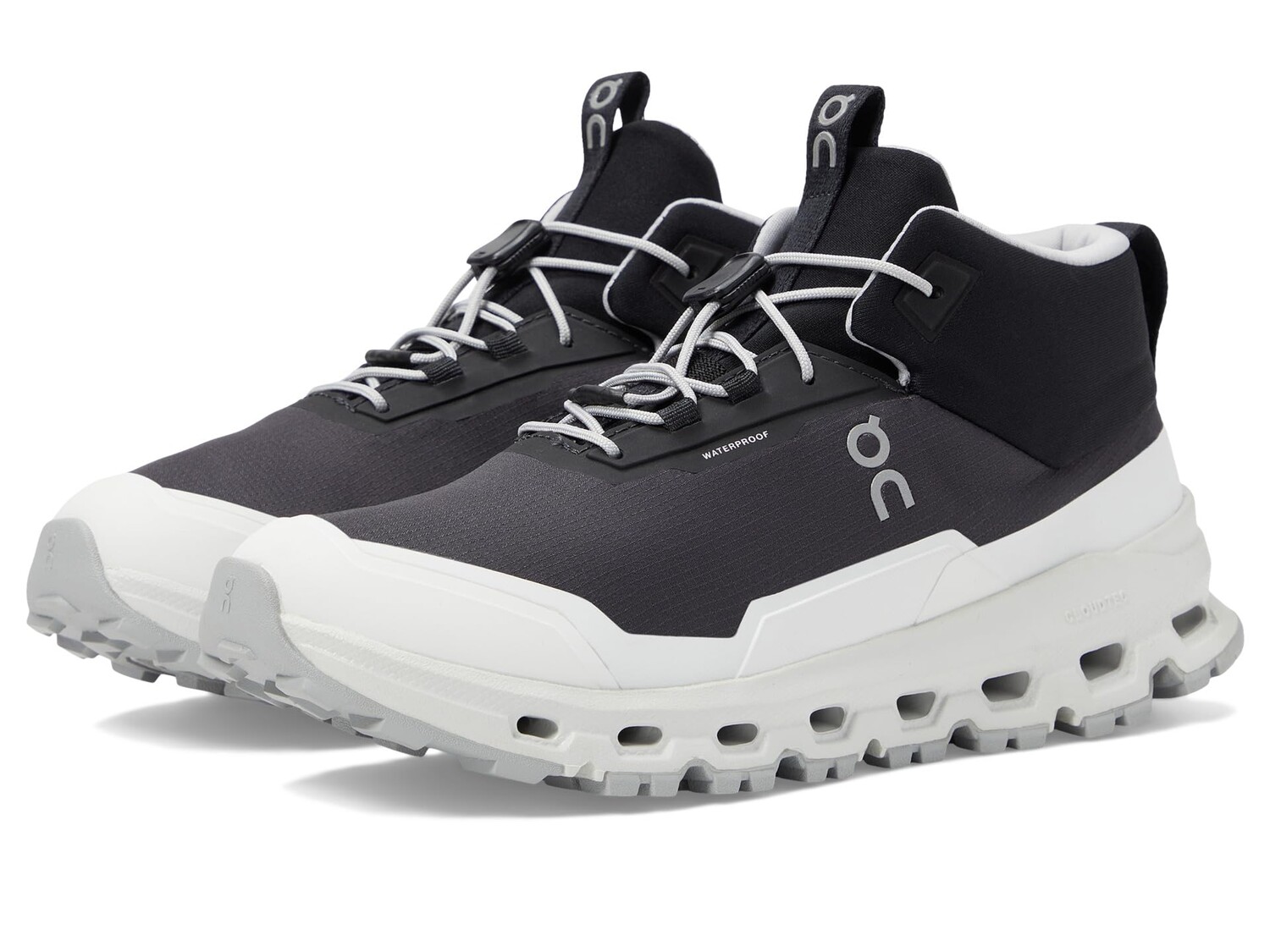 

Треккинговые ботинки On Kids Cloudhero Mid Waterproof (Big Kid), черный/белый
