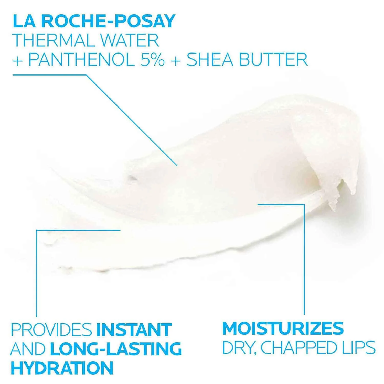 Бальзам для губ La Roche-Posay Cicaplast B5, увлажняющий бальзам с маслом ши, средство для сухих потрескавшихся губ, увлажняющий и восстанавливающий бальзам, без отдушек., Clear — фото 4