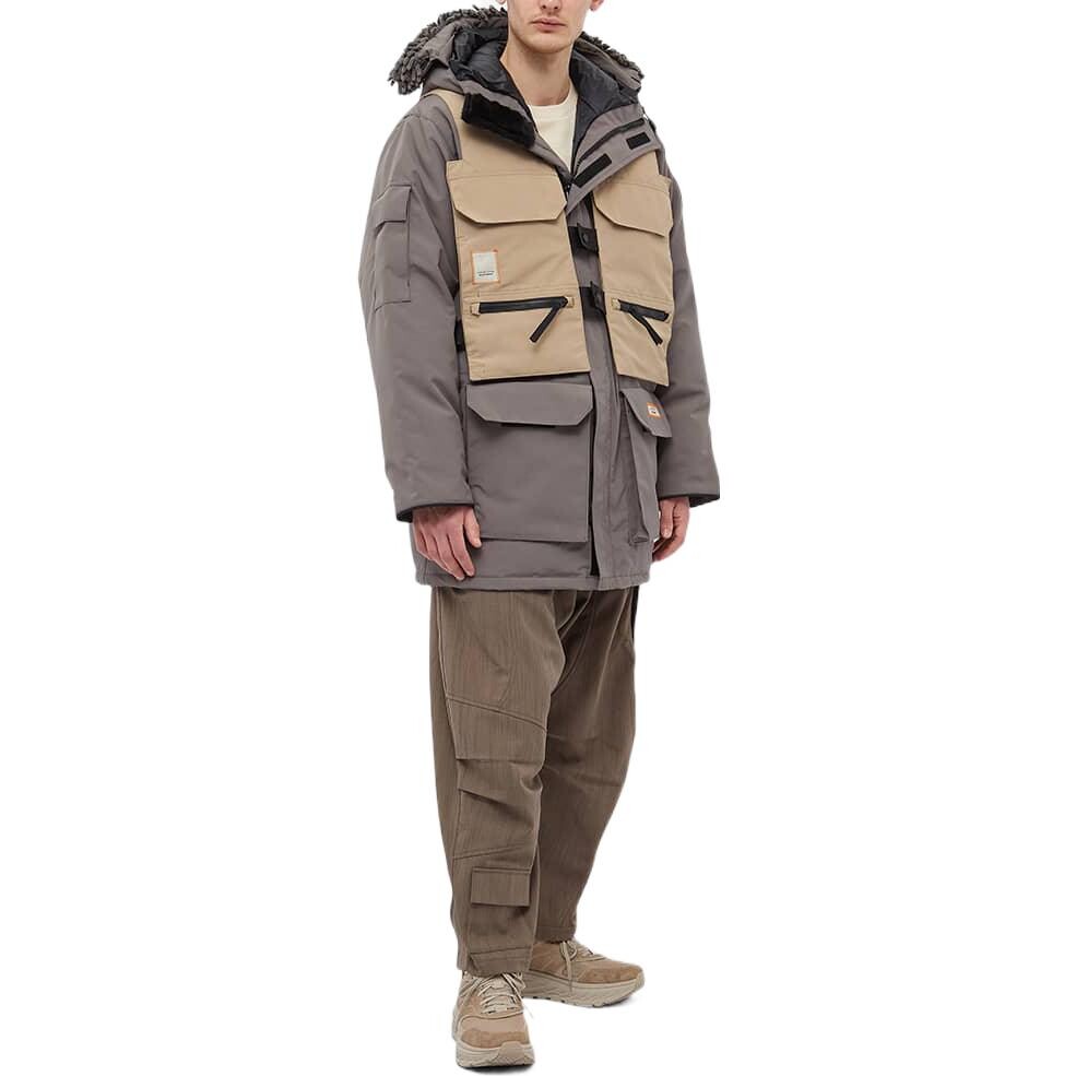 X Куртка NBA X Salehe Bembury Expedition Parka Canada Goose, коричневый — фото 2