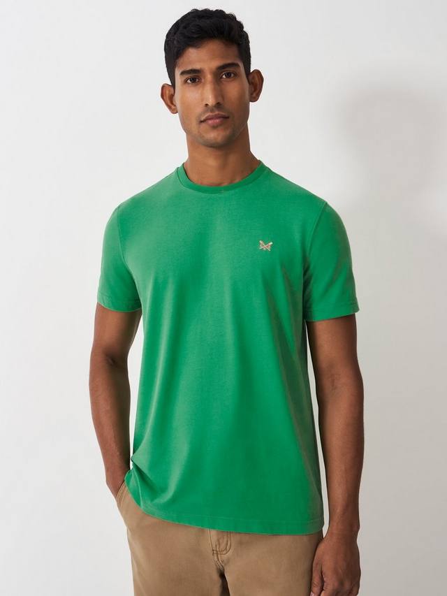 

Классическая хлопчатобумажная футболка Crew Clothing, цвет Bottle Green