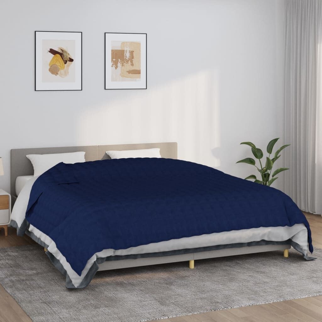 

Одеяло утяжеленное синее 235х290 см, ткань 11 кг. DKD HOME DECOR, синий