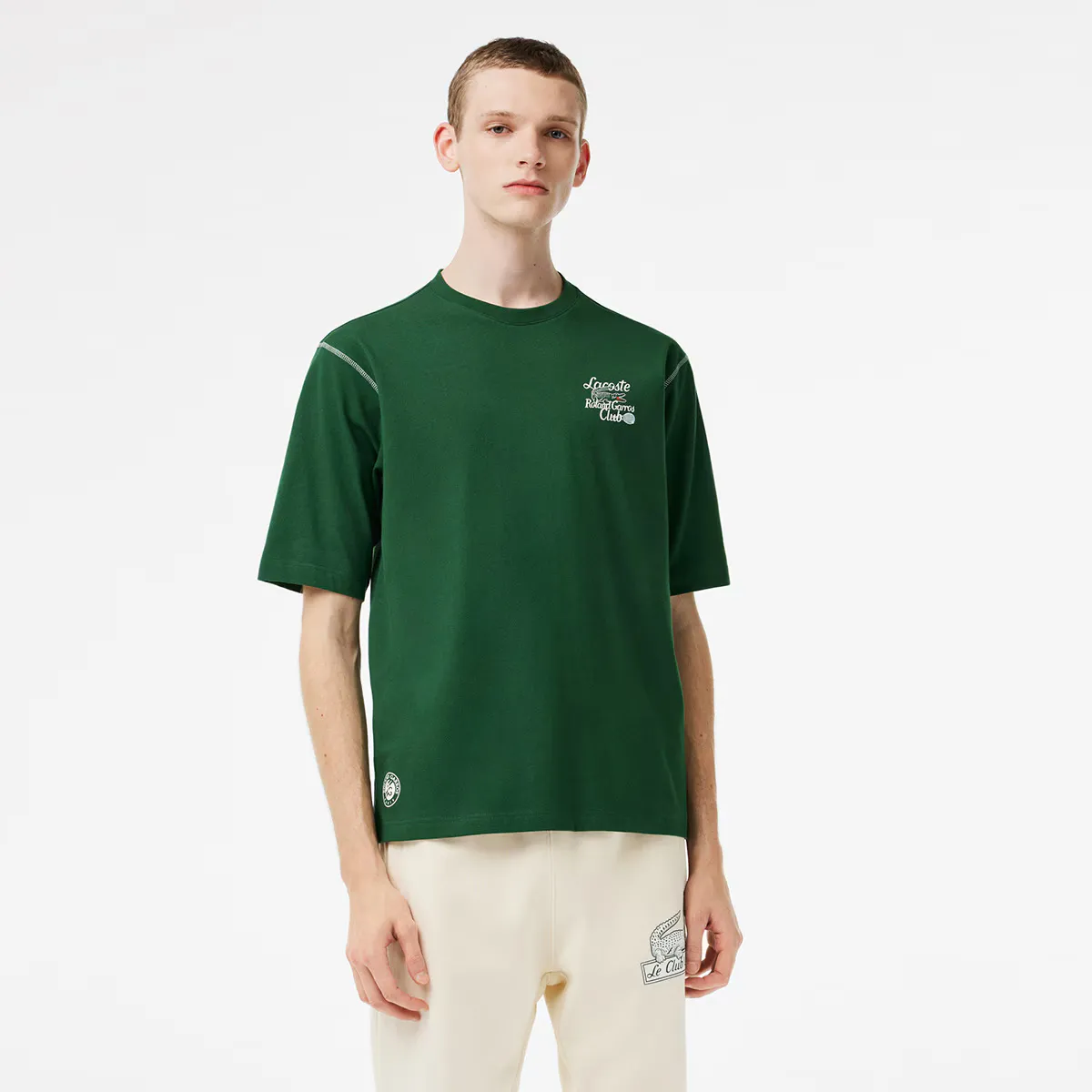 

Мужская спортивная футболка Lacoste Roland Garros Edition, зеленый