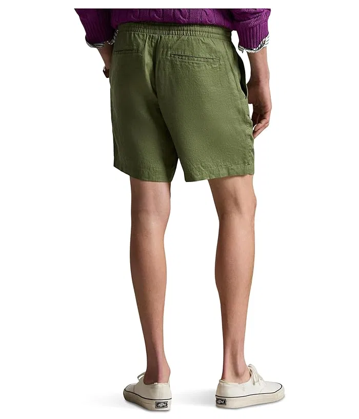 Шорты льняные Polo Prepster Polo Ralph Lauren, Garden Trail — фото 3