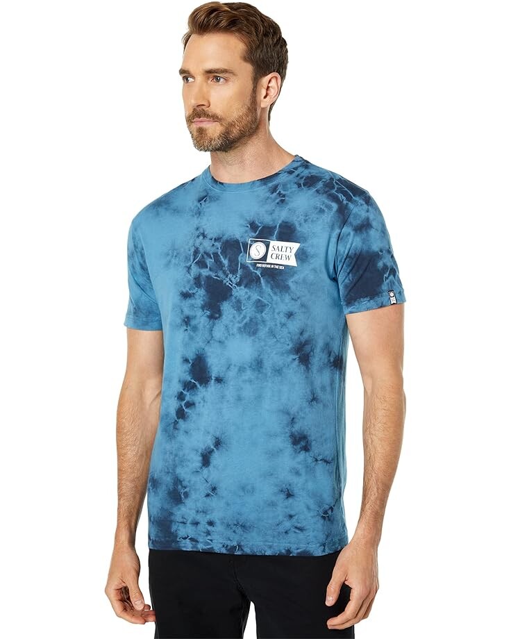 

Футболка Salty Crew Alpha Tie-Dye Short Sleeve Tee, синий