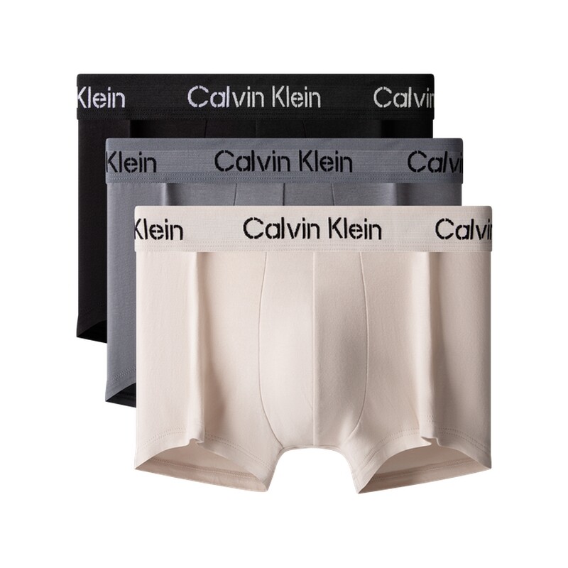 

Трусы-боксеры мужские Calvin Klein с низкой талией, желтый / фиолетовый