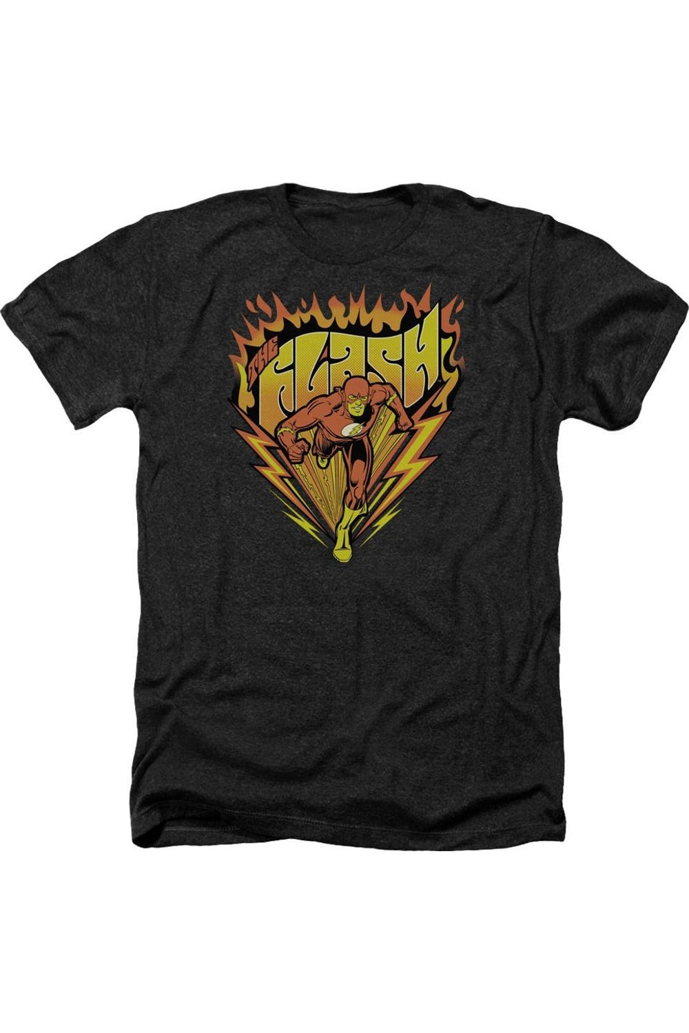 

DC Comics Flash Blazing Speed ​​для взрослых Heather Tee / футболка Gildan, черный