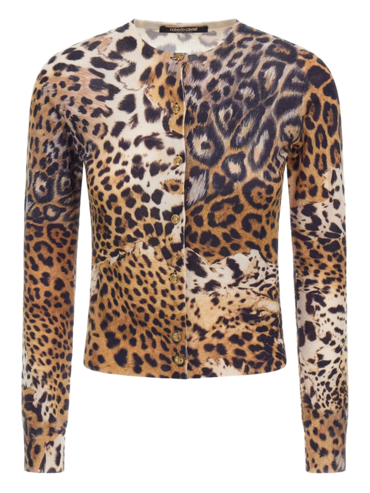 

Кардиган с принтом Malachite Roberto Cavalli, нейтральный