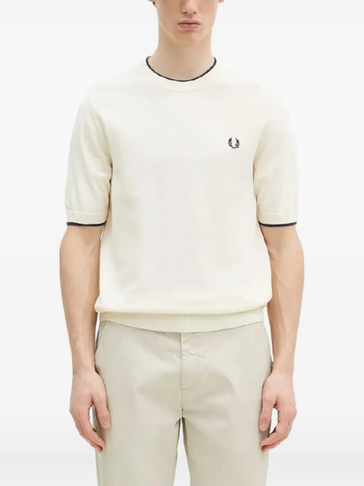 

Футболка Fred Perry с контрастной отделкой, белый