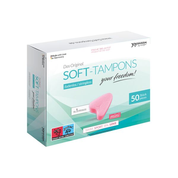 

Мини-тампоны, 50 шт./1 упаковка. Joydivision Soft-Tampons