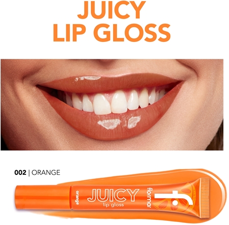 Увлажняющий блеск для губ flormar Juicy Lip Gloss, 002 Orange 10 ml — фото 4