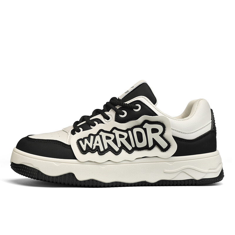 

Кроссовки WARRIOR Skateboarding Shoes Unisex Low-top White/black, бежевый/черный