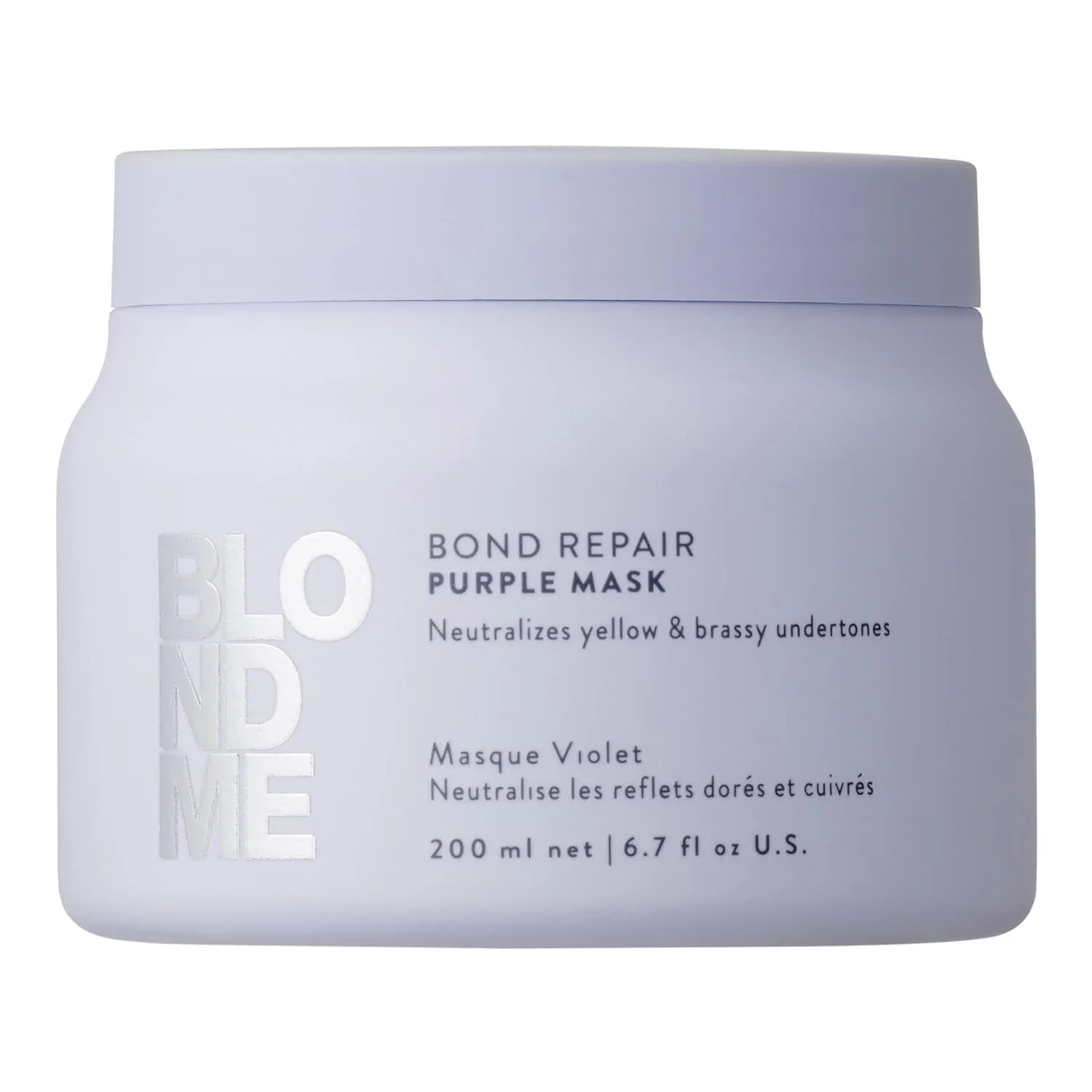 BlondMe Bond Repair Purple Mask для блонда, нейтрализует желтизну и медные оттенки, увлажняет, 6,7 fl oz (2 шт), yellow — фото 2