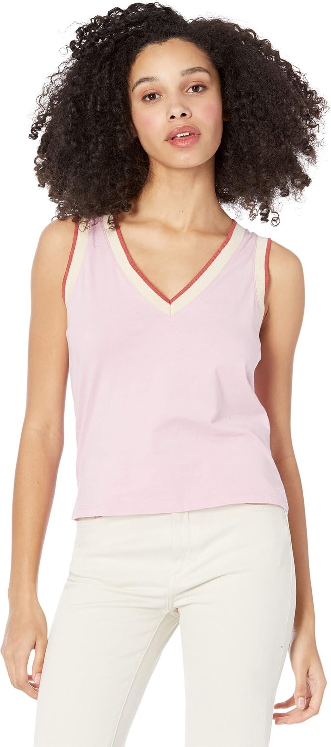

Майка MONROW V-Neck Tank with Trim Rib, цвет Bubble Gum