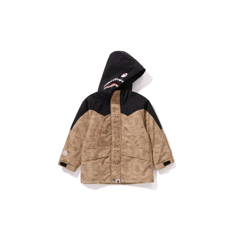 Детская куртка с капюшоном Moderate A BATHING APE, Beige Yellow BGX