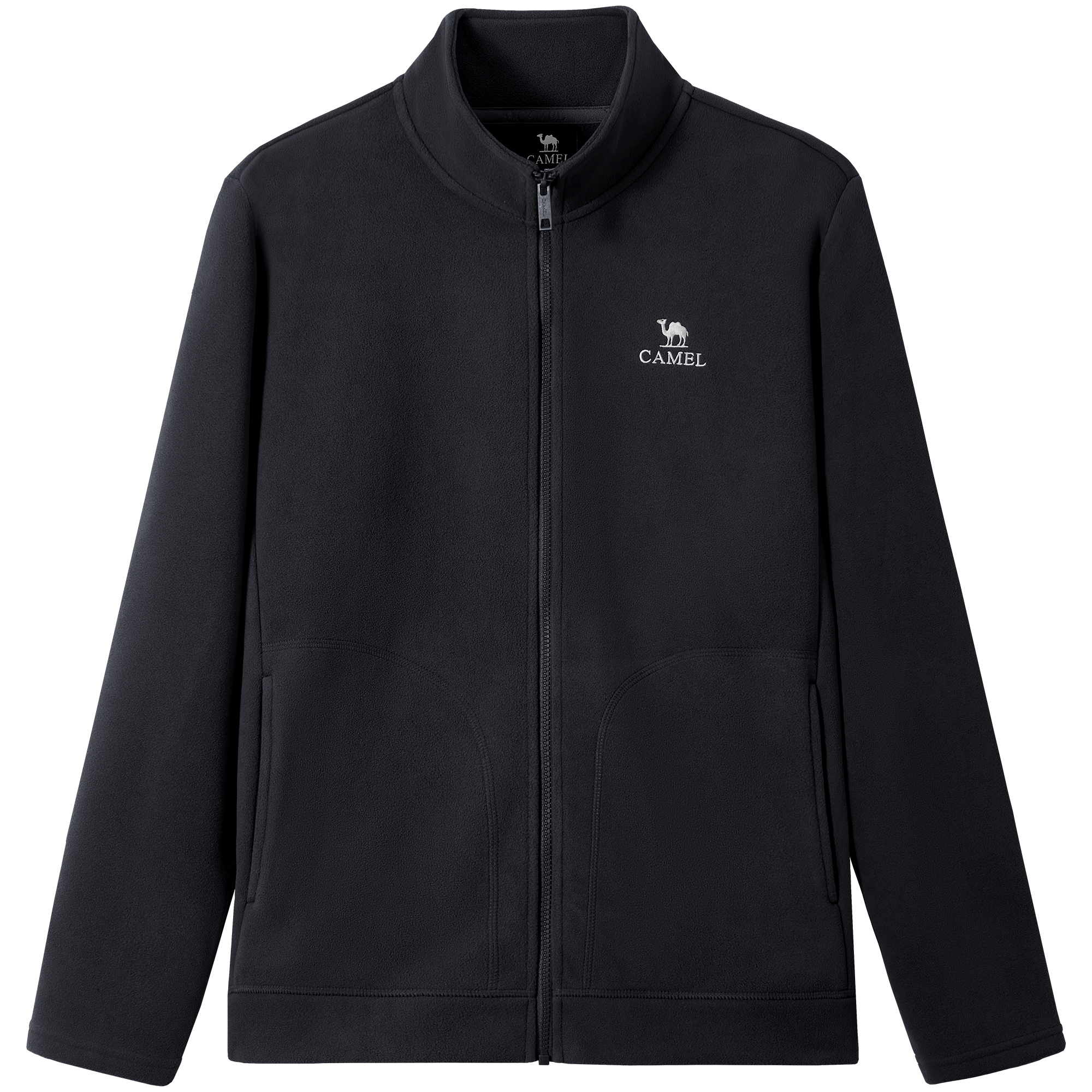 

Ветрозащитная куртка с воротником стойкой, антистатическая, приятная к телу, мягкая, теплая, вельветовая, мужская CAMEL, phantom черный