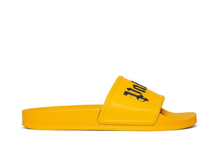 

Кроссовки Palm Angels Logo Slide Yellow Black, желтый