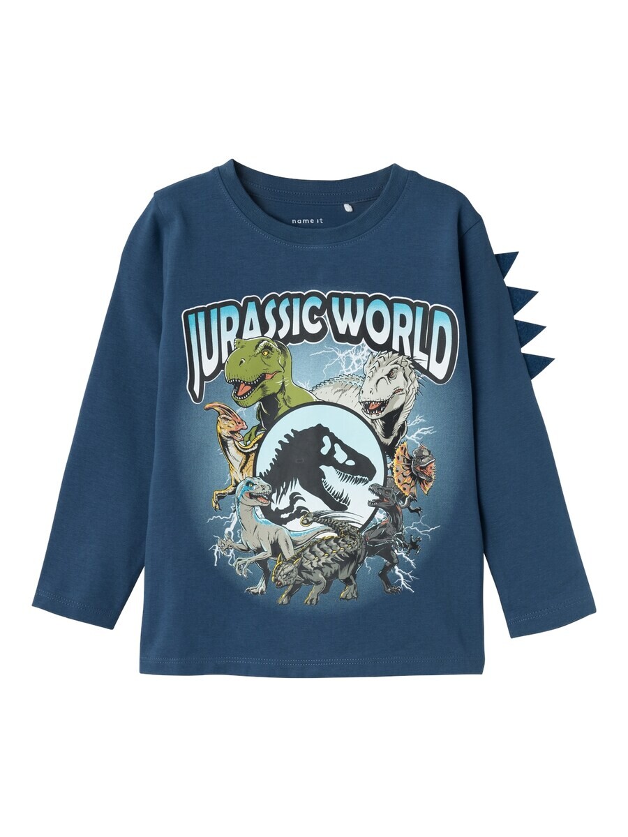 

Лонгслив NAME IT Shirt Jolly Jurassic, сапфировый