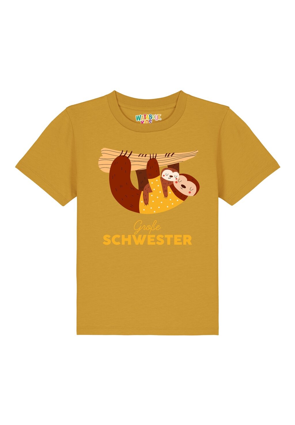 

Футболка с принтом FAULTIER GROSSE SCHWESTER Watapparel, цвет ochre