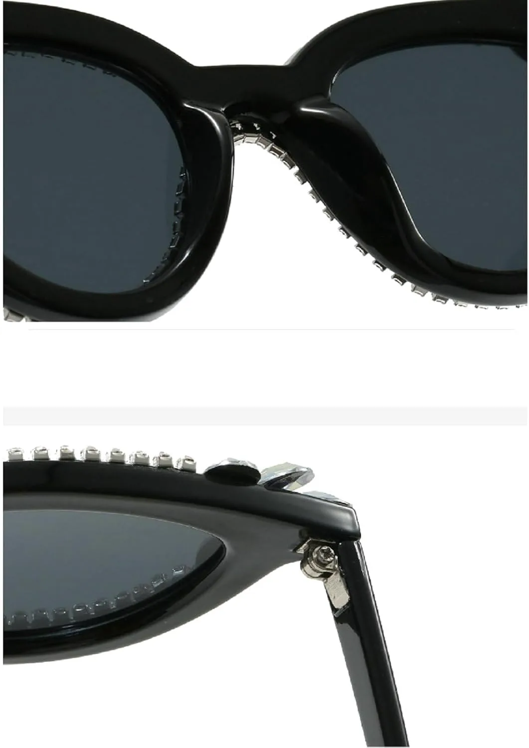 

Женские солнцезащитные очки «Кошачий глаз» с бриллиантами, уникальные, ручной работы, роскошные, со стразами, модные, с защитой от УФ-излучения UV400 mincl, Blue