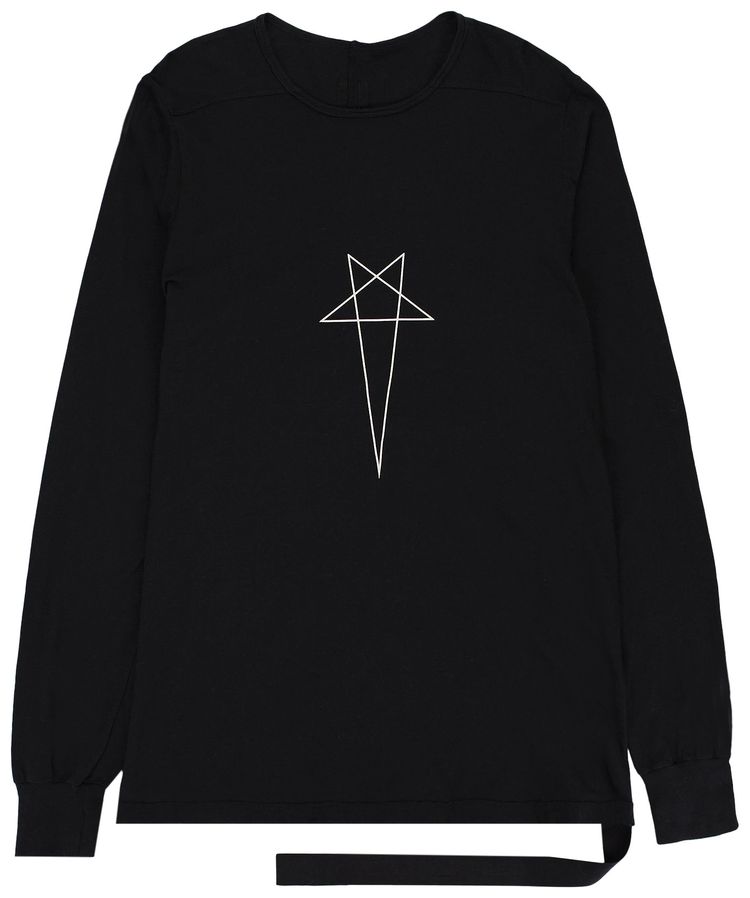 

Футболка Rick Owens DRKSHDW Level Long-Sleeve Tee 'Black/Milk', разноцветный