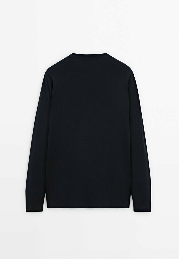 

Топ с длинными рукавами LONG SLEEVE Massimo Dutti, темно-синий