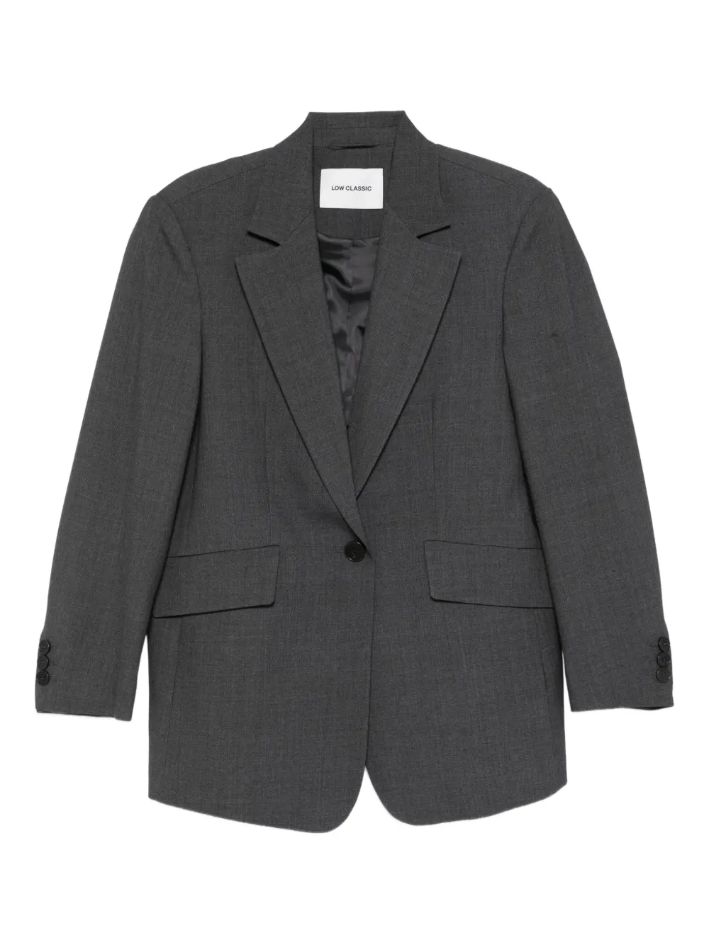 

Однобортный пиджак Low Classic, серый