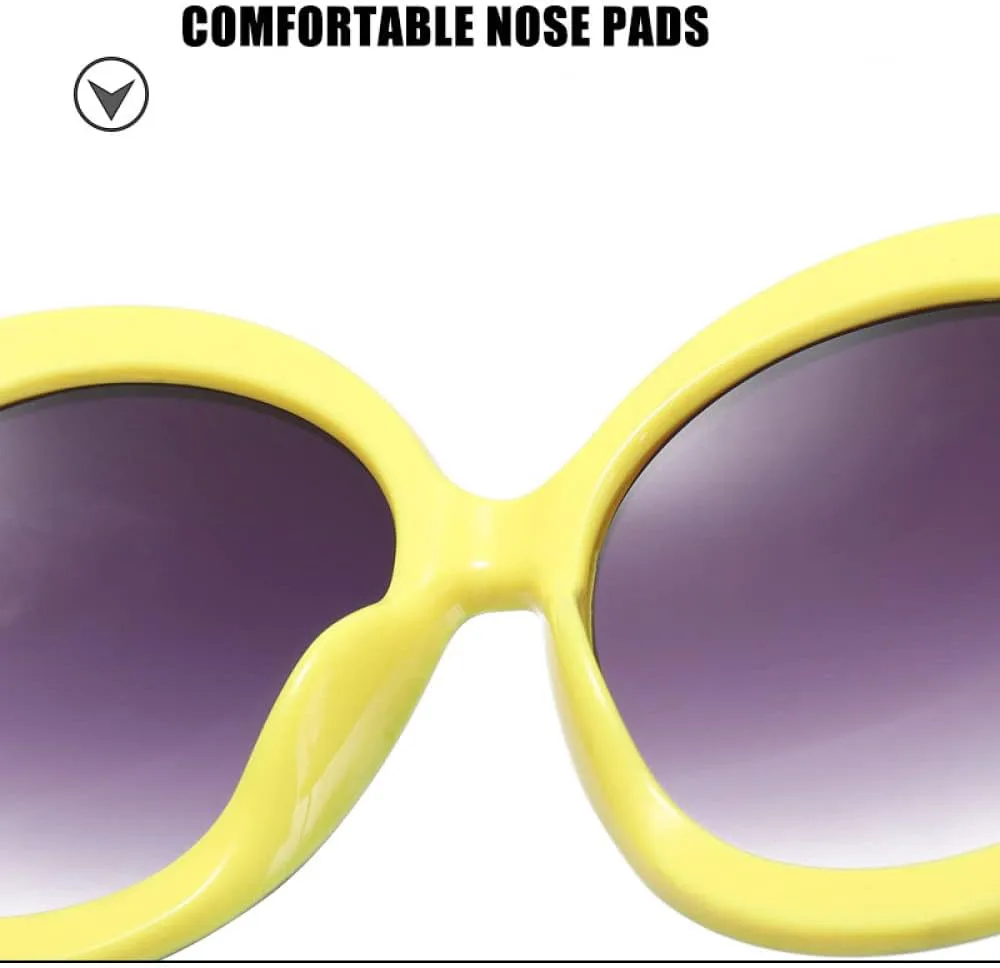 

Винтажные большие круглые солнцезащитные очки 2027 года для женщин, коричневый градиент, увеличенного размера, модные женские зеркальные прозрачные очки MTZJH, D6