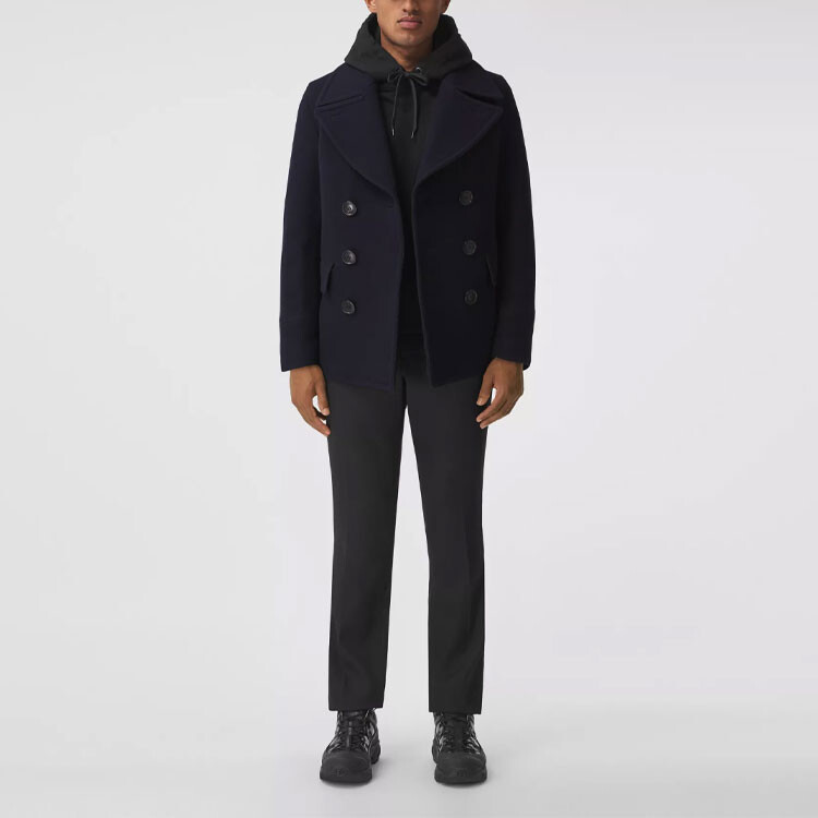 Пальто мужское Burberry, темно-синий — фото 4