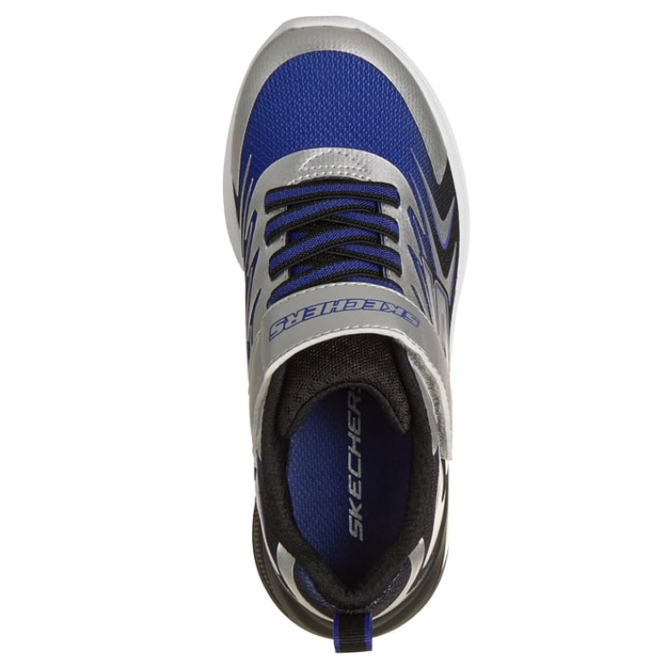Детские повседневные кроссовки Microspec Max Advance Silver Skechers Kids, серебряный — фото 3