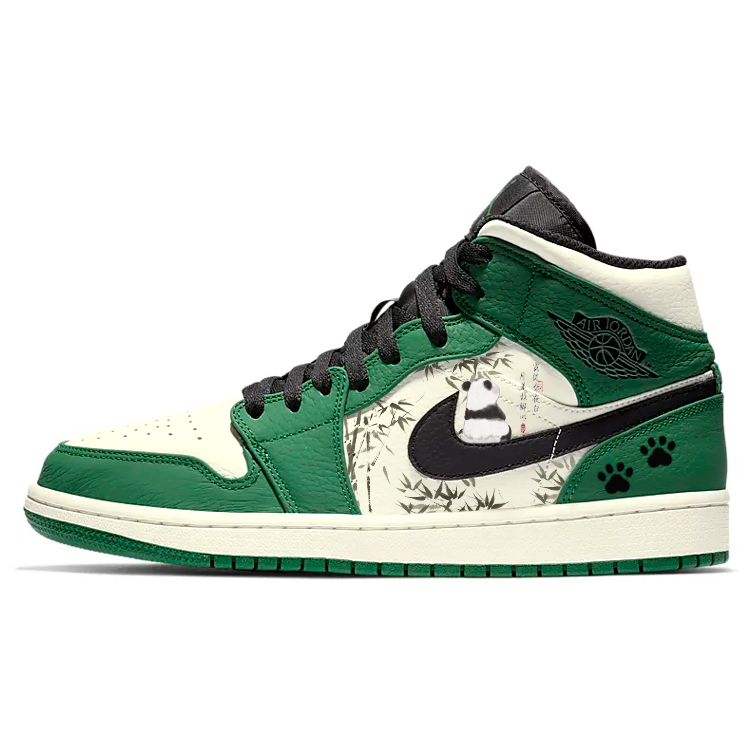 

Air 1 Vintage Баскетбольные кроссовки Мужские Мид-топ Белый/Зеленый Jordan