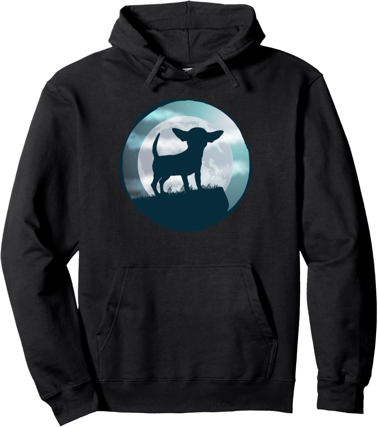 

Толстовка с изображением чихуахуа T-Shirt For Men Women And Kids, черный