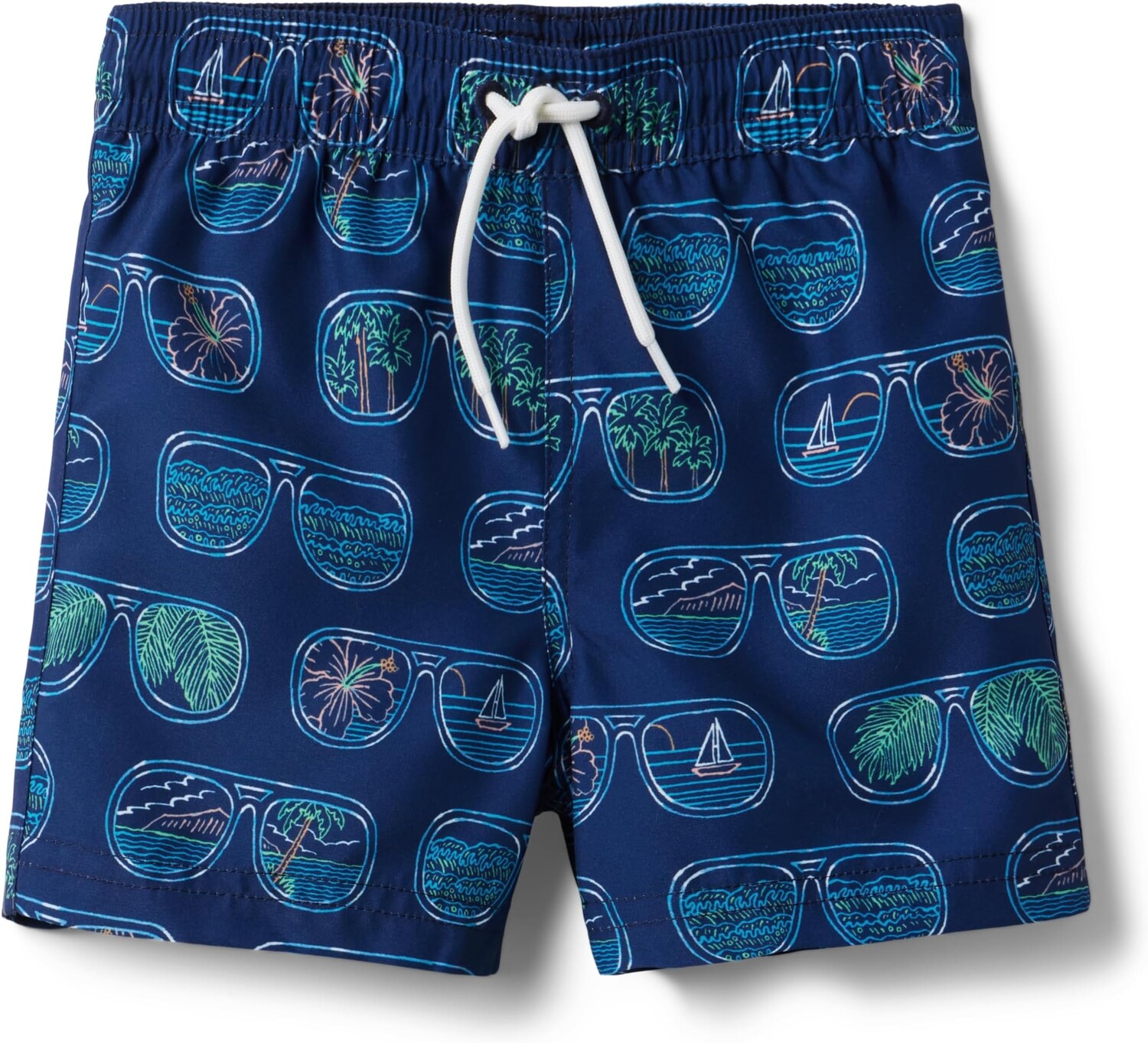

Шорты Janie and Jack Boys Sunglasses Print Swim Short, цвет Multicolor