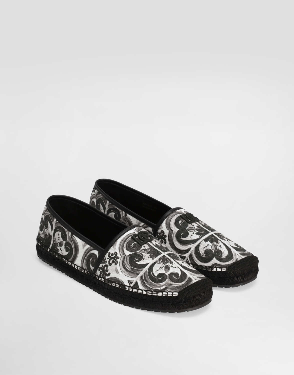 Эспадрильи из холста с принтом мажолика Dolce & Gabbana, мультиколор — фото 2