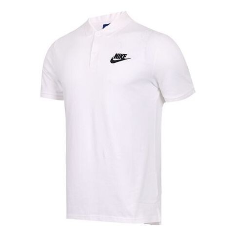 

Футболка men's lapel short sleeve white polo shirt Nike, белый