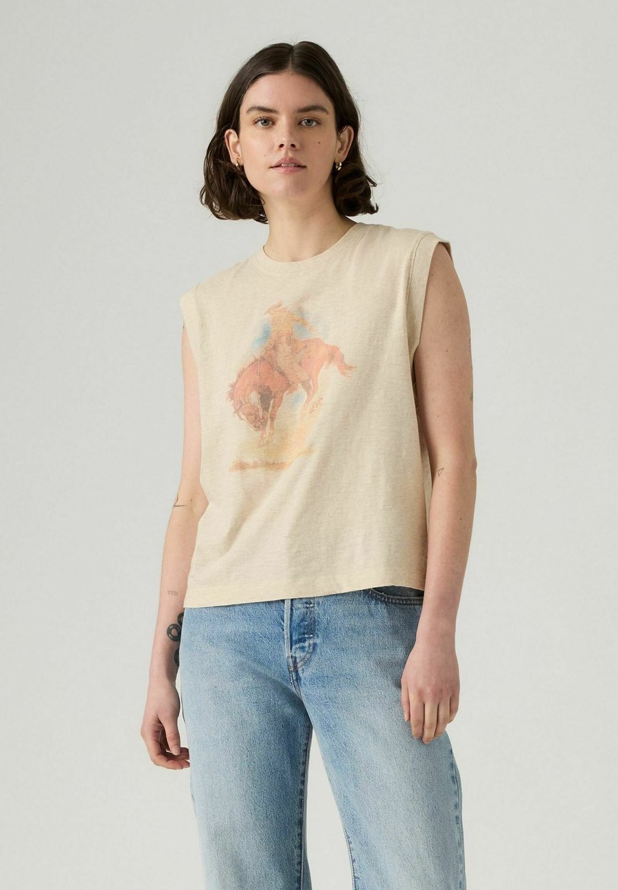 

Футболка Levi's BOXY TANK DECO CANYON VIEW SUGAR, Western Archival Fad/Beige