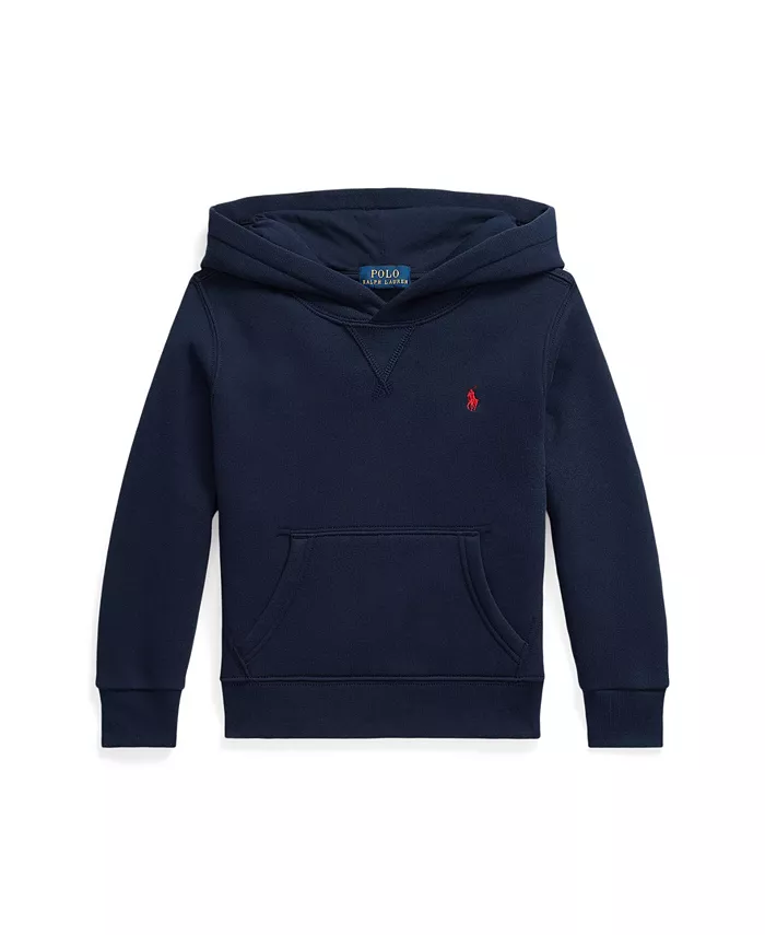 

Детская флисовая толстовка с капюшоном для мальчиков Polo Ralph Lauren, синий