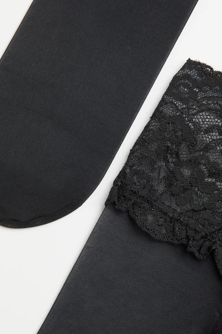 

Silky stay up 20 ден H&M, черный