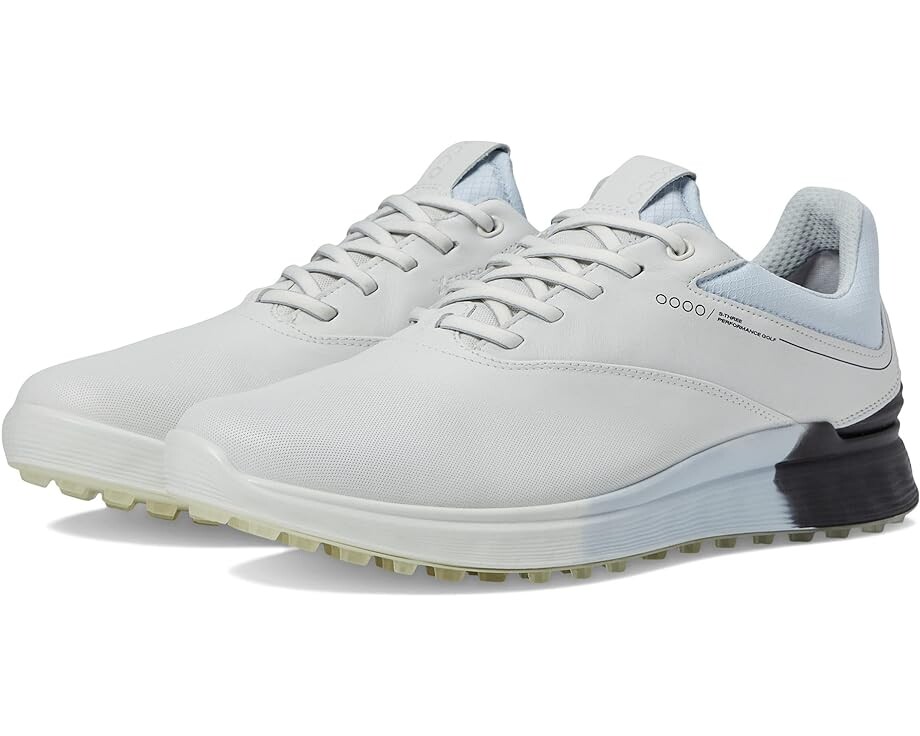 

Кроссовки ECCO Golf S-Three GORE-TEX Waterproof Golf Hybrid Golf Shoes, цвет White/Black/Air Cow Leather, Серый, Кроссовки ECCO Golf S-Three GORE-TEX Waterproof Golf Hybrid Golf Shoes, цвет White/Black/Air Cow Leather