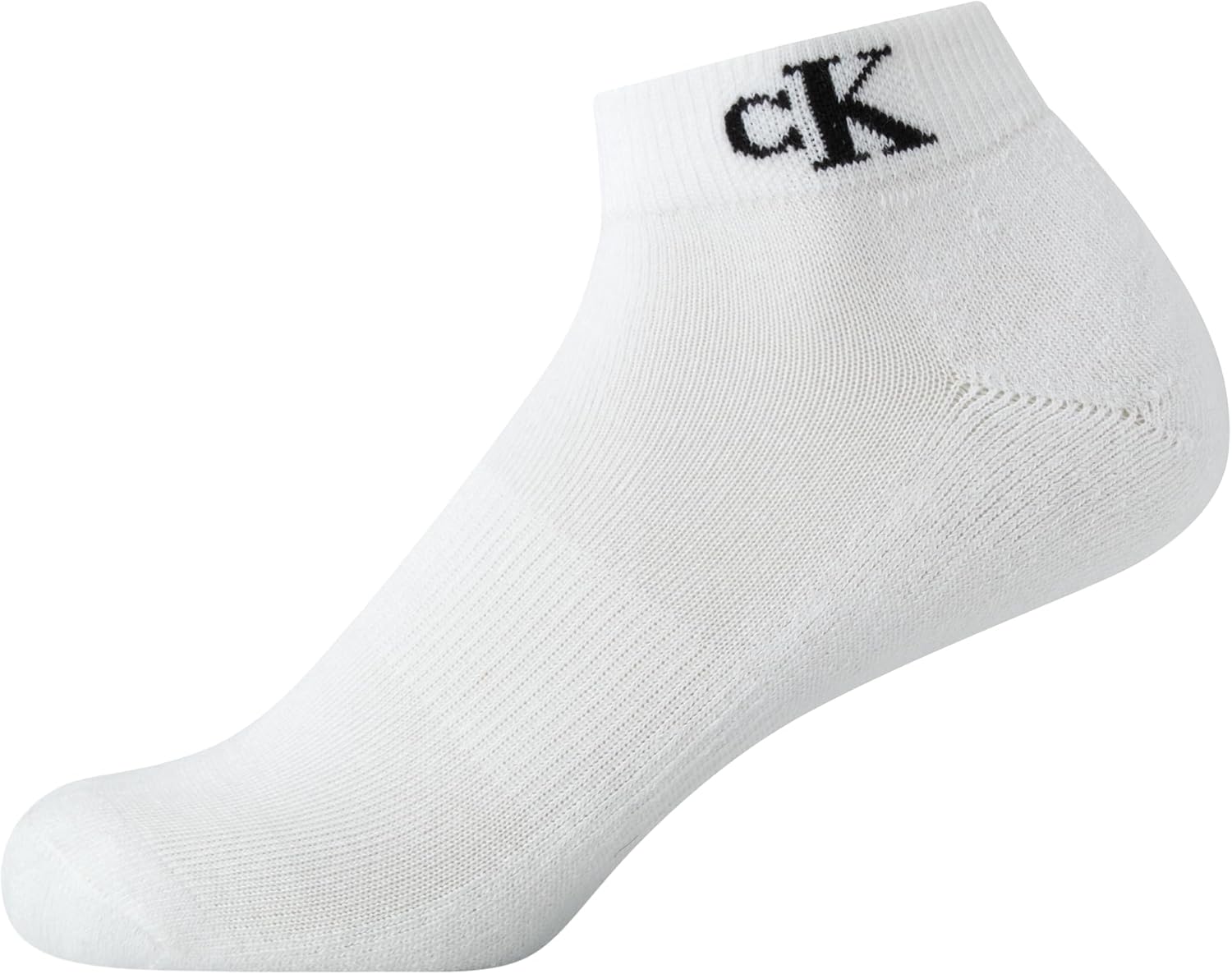 Женские носки Calvin Klein Quarter - упаковка из 6 пар носков с мягкой подошвой, дышащими и низким вырезом для бега, ходьбы и повседневной носки, White — фото 2