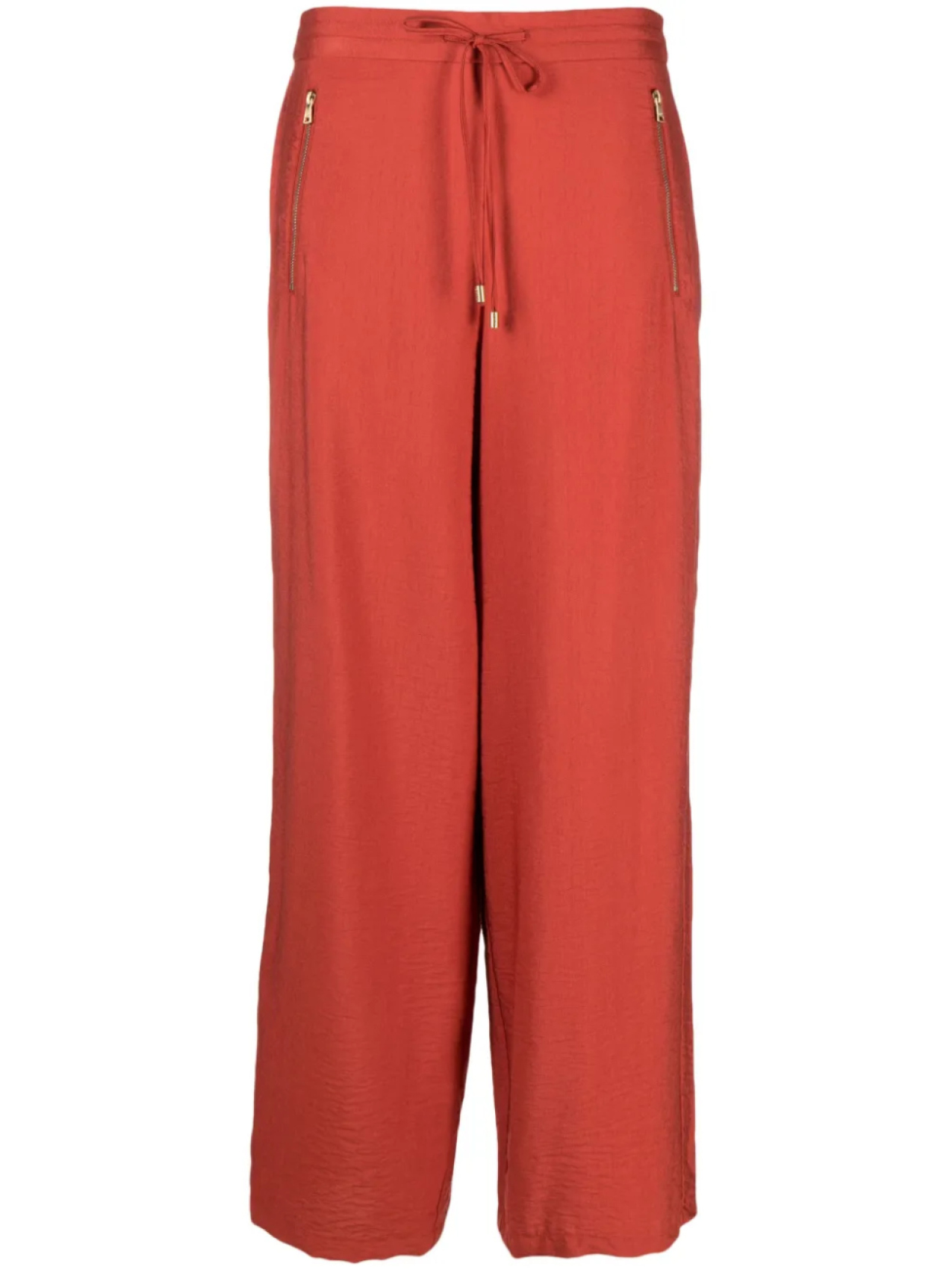 

DKNY прямые брюки с кулиской, красный